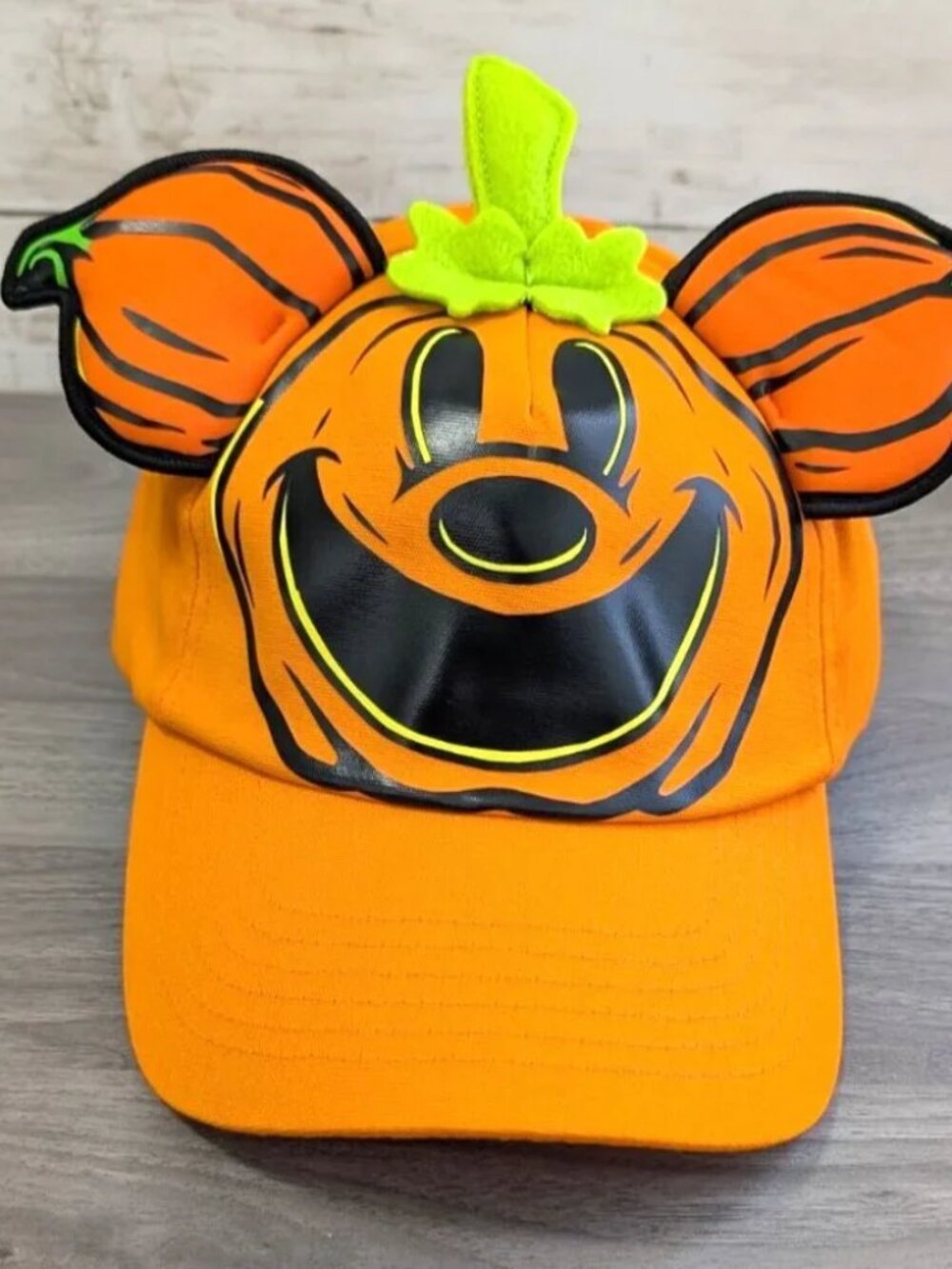 Disney Parks Mickey Mouse Pumpkin Patch Glow In Dark Hat